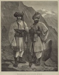 El avance sobre Kabul, montañeses afganos